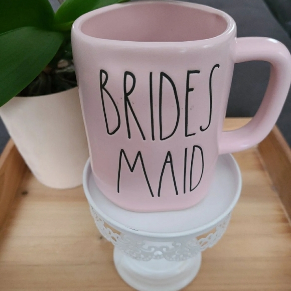 Rae Dunn Bridesmaid Pink Mug - Picture 1 of 3